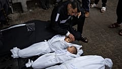 In einem Krankenhaus in Rafah im Gazastreifen