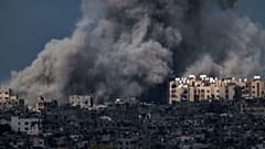 Izrael légicsapást mér a Gázai övezetre Dél-Izraelből 2024. március 8-án