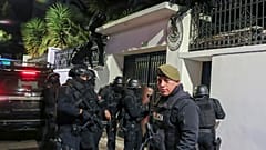Police break into the Mexican embassy in Quito, Ecuador, Friday, April 5, 2024