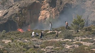 Incendio forestal en Creta (Grecia) el pasado fin de semana