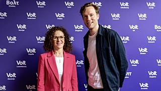 Sophie In 'T Veld e Damian Boeselager, cabeças de lista do partido Volt