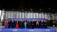 EU telecom ministers at their meeting in October 2023 in Spain.