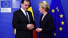 Als Ministerpräsident Rumäniens traf sich Ludovic Orban (links) mit der Präsidentin der Europäischen Kommission, Ursula von der Leyen (rechts). 
