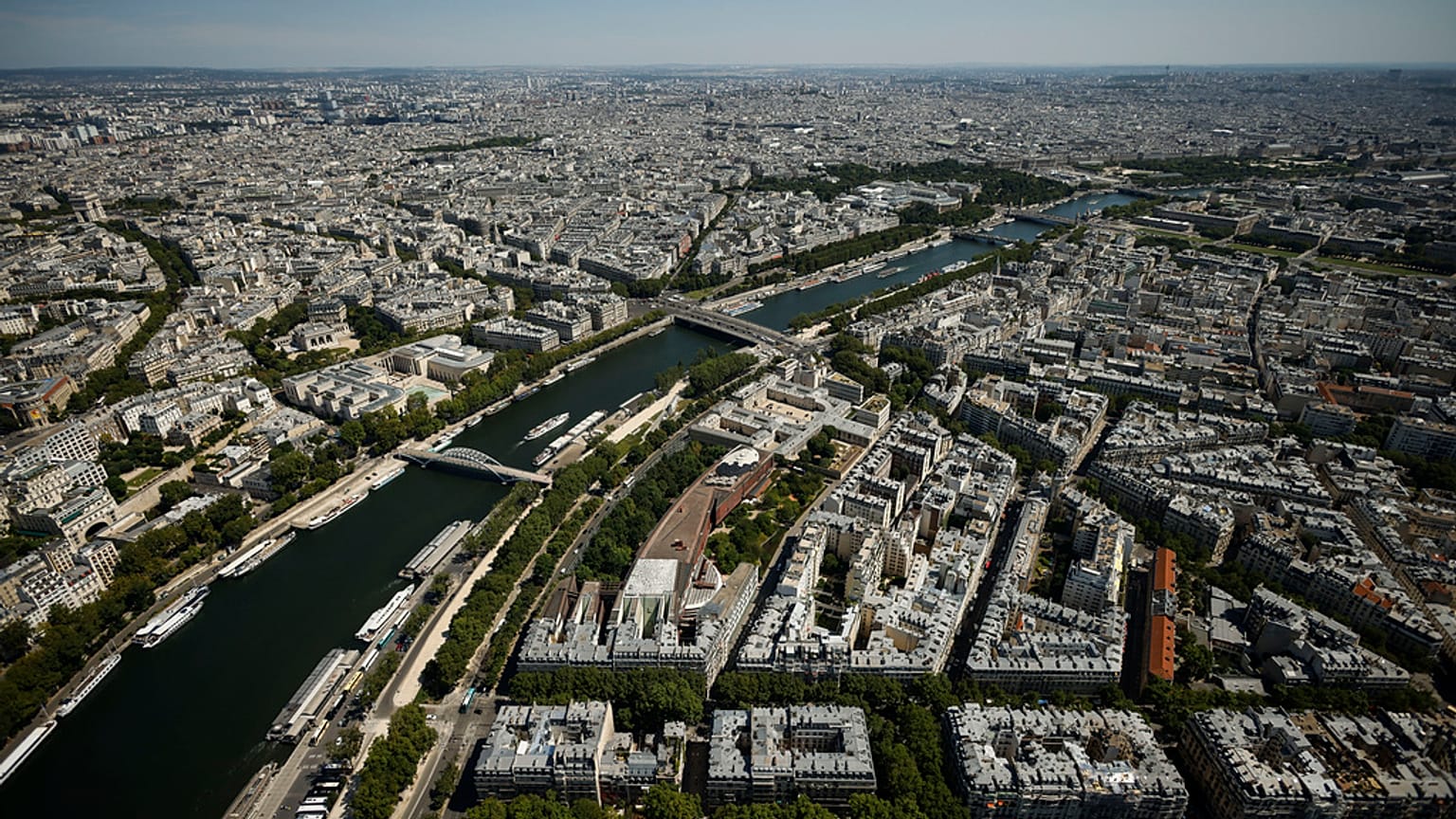 The Seine river Tuesday, July 11, 2023 in Paris.