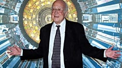 Professor Peter Higgs im Wissenschaftsmuseum in London.