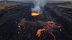 El volcán de Grindavík en Islandia