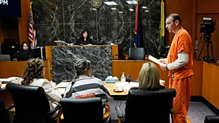 Jennifer e James Crumbley, condannati a 10 anni per non aver fatto abbastanza per prenivere la sparatoria commessa dal figlio 15enne, Michigan, Usa, 9 aprile 2024