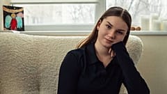 Valeriia, aki egy orosz átnevelő táborból szökött meg.