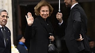 La reina Sofía de España asiste al funeral de Vittorio Emanuele de Saboya, en la Catedral de Turín, Italia, el sábado 10 de febrero de 2024.