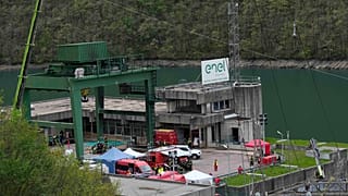 Operazioni di soccorso sul lago di Suviana
