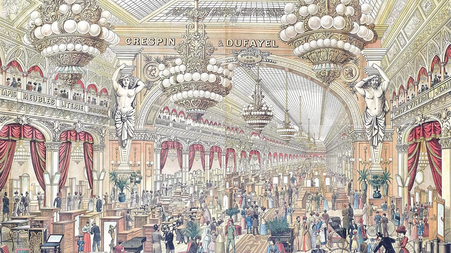 Les Grands Magasins Dufayel, 1895-1900, from The Musée des Arts Décoratifs new exhibition 
