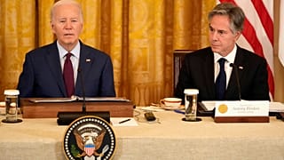 Joe Biden et Antony Blinken à la Maison-Blanche à Washington, le jeudi 11 avril 2024.