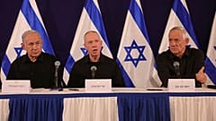 Başbakan Binyamin Netanyahu, Savunma Bakanı Yoav Gallant ve muhalefet lideri Benny Gantz