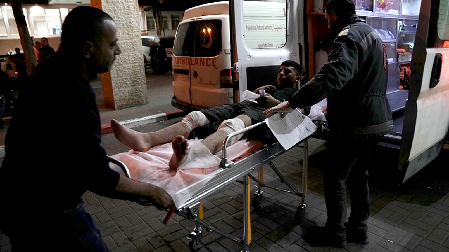 Feridos Palestinianos