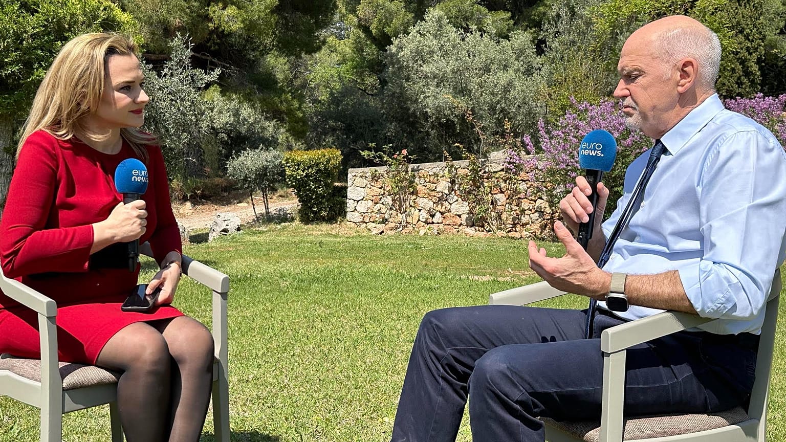 o Γιώργος Παπανδρέου στο euronews