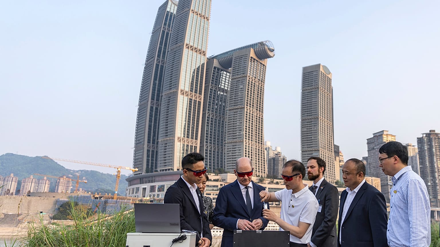 Bundeskanzler Scholz wird sich drei Tage lang in China aufhalten.