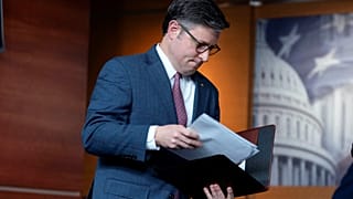 Mike Johnson, président de la Chambre des représentants des États-Unis, le 10 avril 2024.