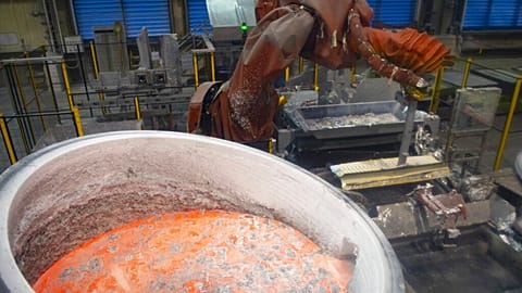 Aluminium is used widely in manufacturing