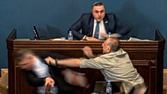 Gürcistan Parlamentosu'nda kavga