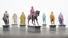 Fibreglass sculptures, hand-painted by British artist Yinka Shonibare 