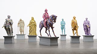 Fibreglass sculptures, hand-painted by British artist Yinka Shonibare 