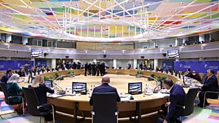 Les dirigeants de l'UE réunis lors du sommet à Bruxelles le 17 avril 2024