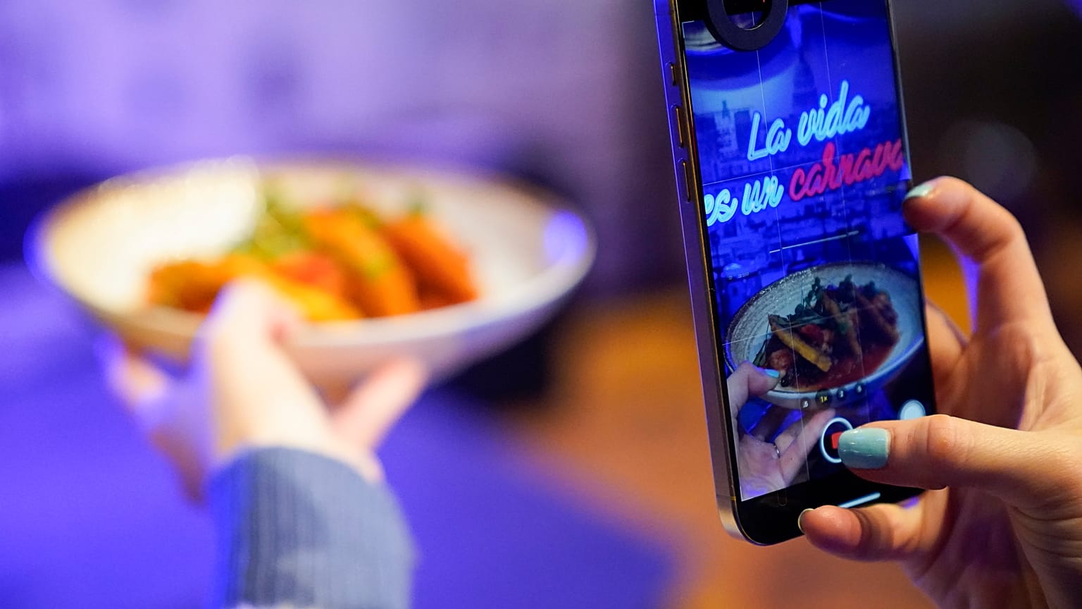 Content creation on TikTok.