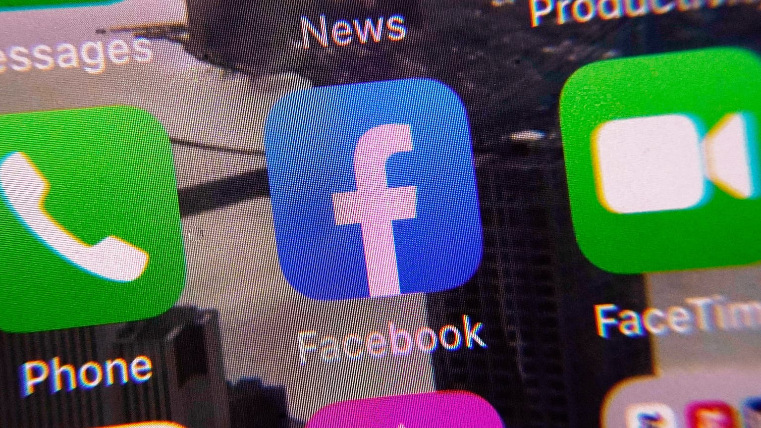 The Facebook app is shown on a mobile screen.