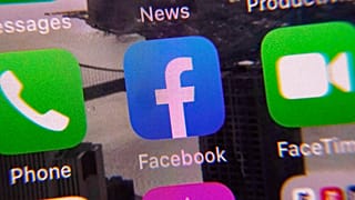 The Facebook app is shown on a mobile screen.