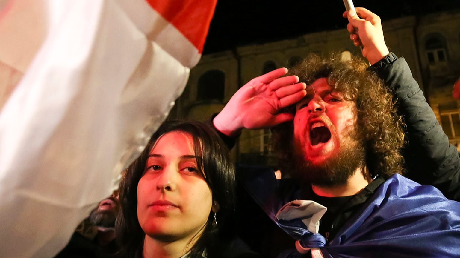 Protese a Tbilisi