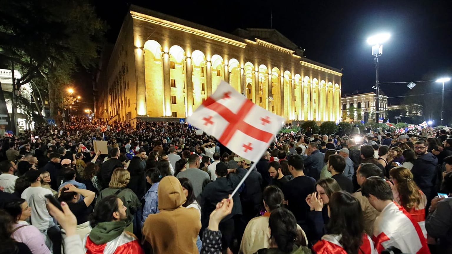 اعتراض به لایحه «عوامل خارجی» در گرجستان