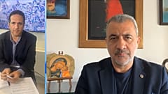 Ο ευρωβουλευτής του ΔΗΣΥ, Λουκάς Φουρλάς, και ο δημοσιογράφος του euronews, Πάνος Κιτσικόπουλος