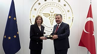 Η Στέλλα Κυριακίδου με τον Φαχρετίν Κότσα