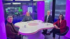 Méabh Mc Mahon with Raquel García Hermida-van der Walle, Andrea Renda and Eoin Drea. 