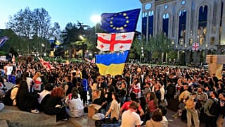 A Geórgia está a ser palco de protestos em massa devido ao plano do partido no poder de fazer avançar a chamada lei da "influência estrangeira".