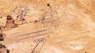 A base aérea em Isfahan que seria alvo do ataque israelita desta manhã