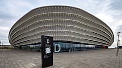 A székesfehérvári Alba Aréna multifunkcionális sport- és rendezvénycsarnok kívülről