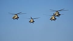 Helicópteros sobrevolando Irak
