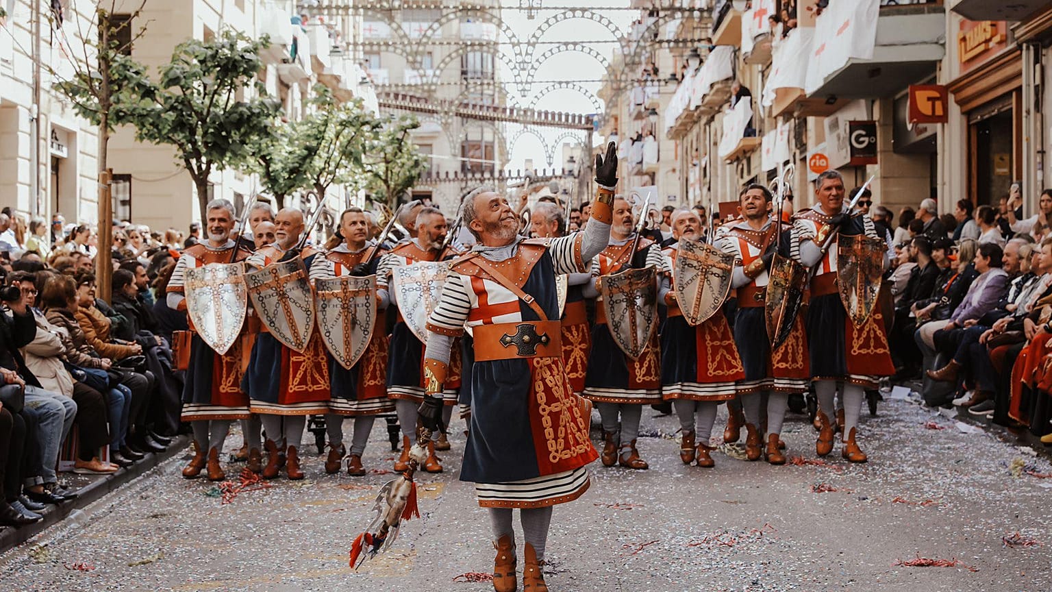 A keresztény harcosok bevonulása