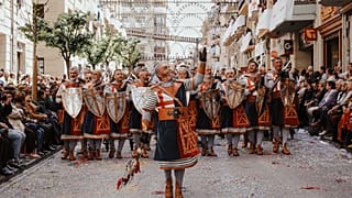 A keresztény harcosok bevonulása