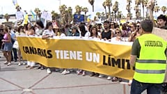 Demonstration gegen Massentourismus, Las Palmas de Gran Canaria, 20.4.2024