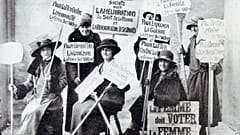 Las sufragistas francesas de principios de siglo 