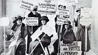 Las sufragistas francesas de principios de siglo