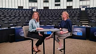 Präsidentin des Europäischen Parlaments Roberta Metsola, 22. April 2024