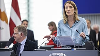 European Parliament President Roberta Metsola, 22 April 2024