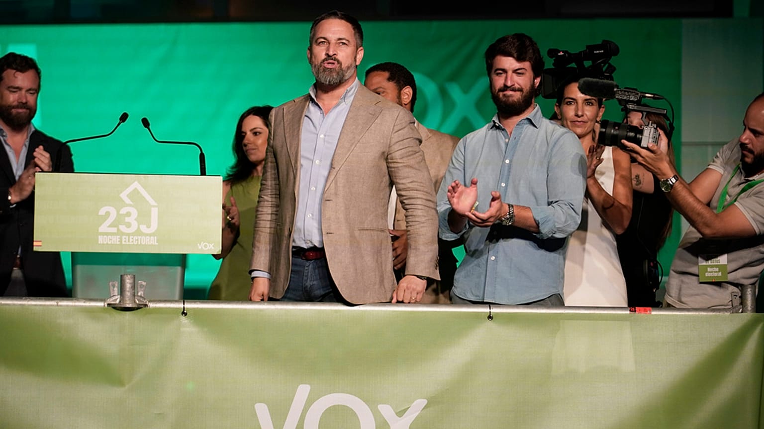 Im Vorfeld der Europawahlen im Juni ist die konservative Volkspartei (PP) in Madrid auf Stimmenfang im rechten Lager.