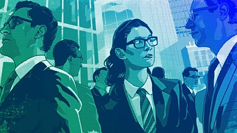 Investment fund managers, illustration