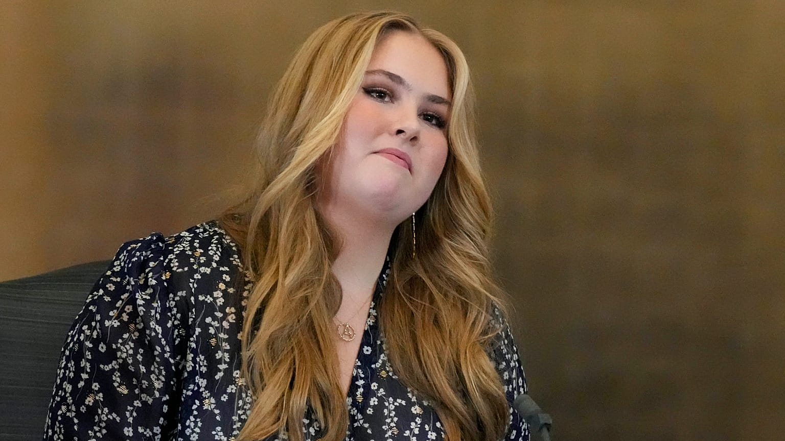ARCHIVO: La princesa Amalia de Países Bajos en un acto oficial en La Haya (Países Bajos) a finales de diciembre de 2021 