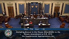 95 milyar dolarlık dış yardım paketi için Senato oylamasının sonuçları