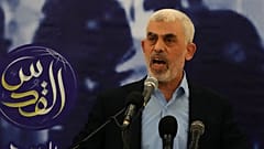 يحيى السنوار أثناء خطاب في غزة في 22 نيسان أبريل 2022 ـ صورة أرشيفية